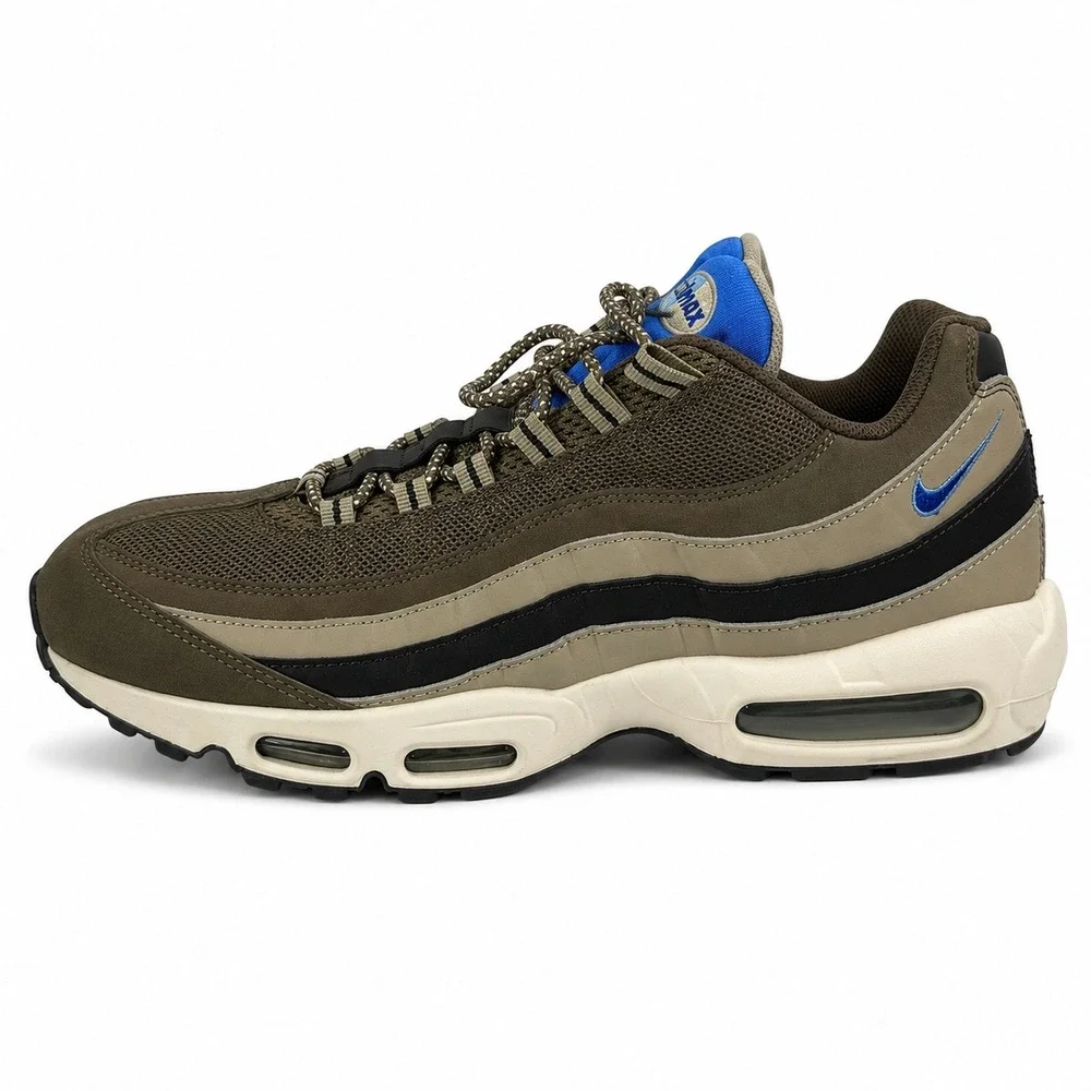 Nike‎ Air Max 95 Dark Dune Hyper Cobalt Mens 12 Brown Blue 609048-203